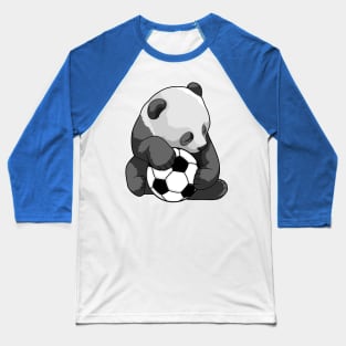 Panda with Soccer ball Baseball T-Shirt